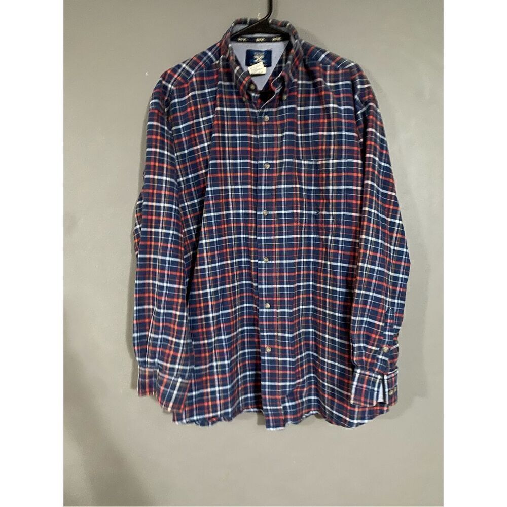 Twenty X Blue Plaid Button Up Long Sleeve Shirt Size XL